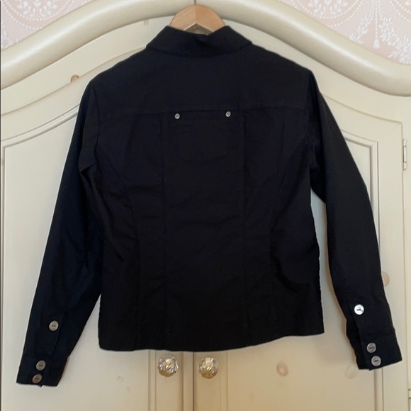 Chico’s Black Button Up Jacket Size 0 - Picture 6 of 7